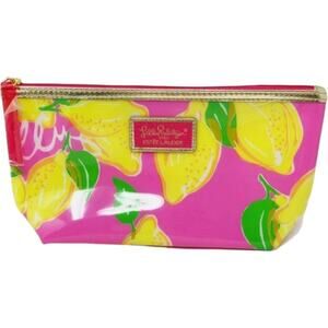Lily Pulitzer x Estee Lauder Cosmetic Bag,10"x5.5"x2.5"